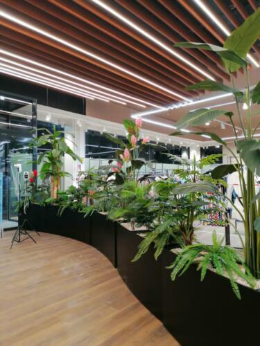 Allestimento piante artificiali a Varese