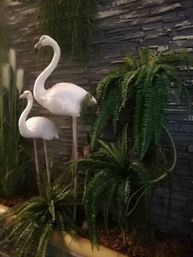 Allestimento piante e fiori artificiali presso ristorante giapponese Gainen a Parma